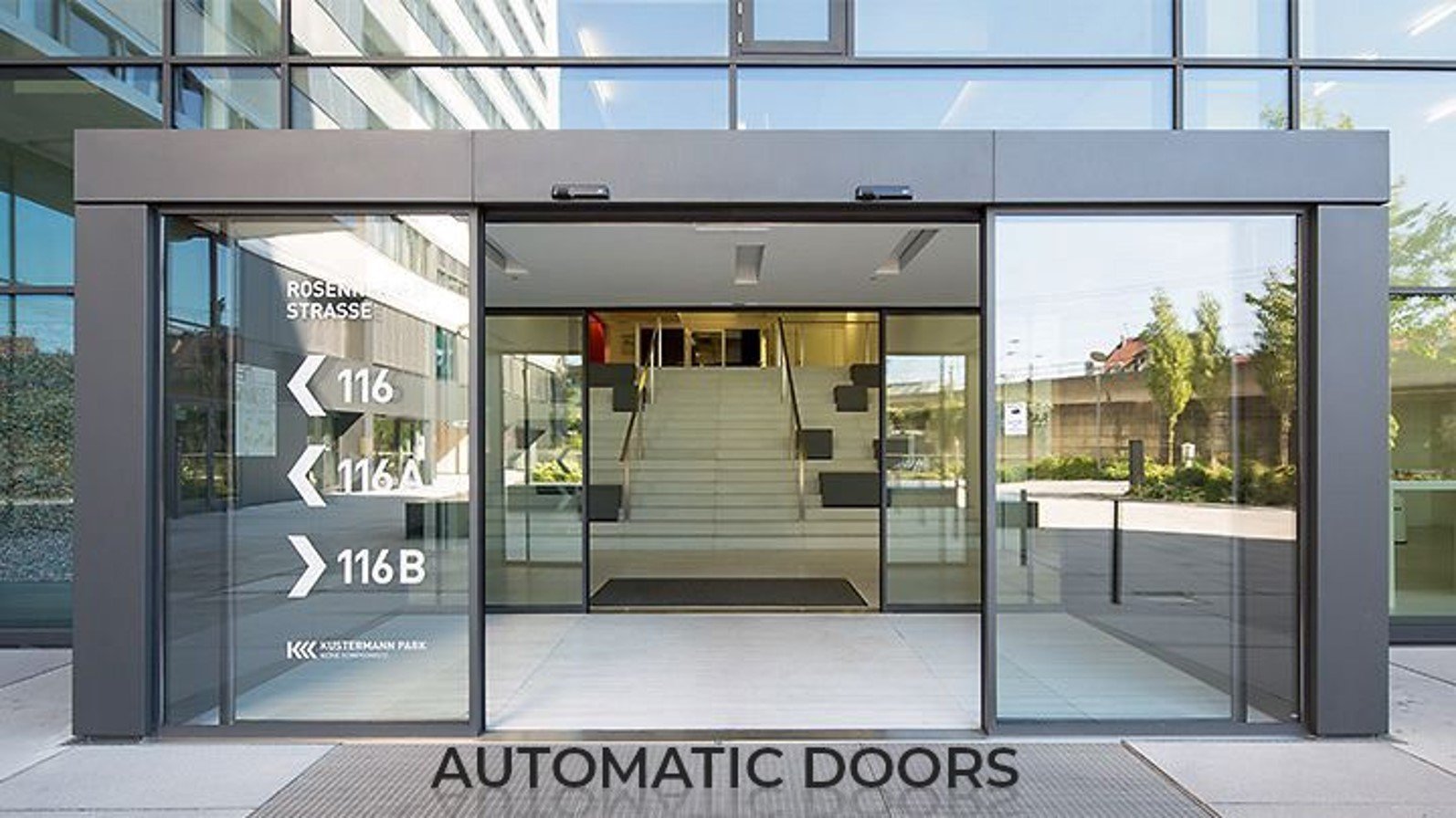 AUTOMATIC GLASS SLIDING DOORS